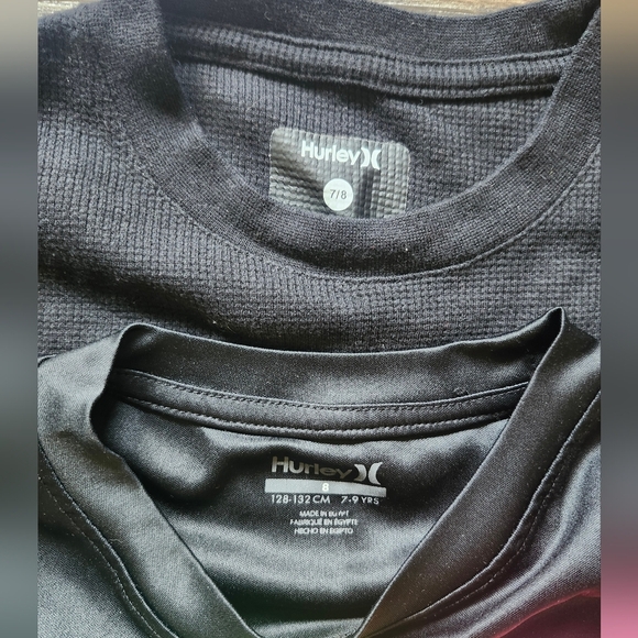 Hurley Black Logo Boy's 7/8 Shirt Bundle - Picture 4 of 4